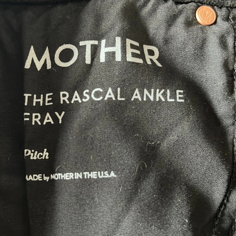Mother The Rascal Ankle Fray in Pitch size 23 NWT - Picture 10 of 12